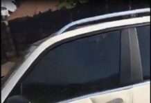 Man Cries As Police Wreck His 27 Million Naira GLK During Violent Chase (Photos)