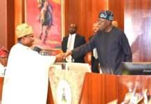New INEC Chair, Amupitan Makes First Public Mistake During Swearing-In at State House