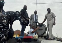 Jos killings: Mixed Reactions as Governor Mutfwang Visits Angwa Rukuba Attack Scene in Armoured Vehicle