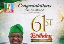 APC Plateau State Chapter Extends Birthday Felicitations to Governor Mutfwang at 61