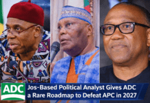 Jos-Based Political Analyst Gives ADC a Rare Roadmap to Defeat APC in 2027
